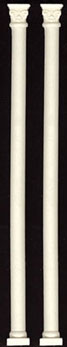 Dollhouse Miniature Column, 1/Pair (Half Round) 11" X 3/4